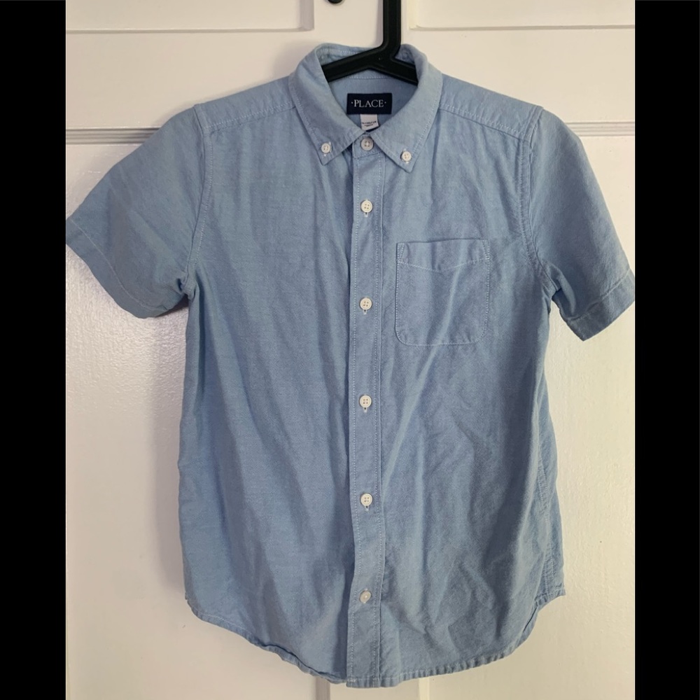 🙈 The Childrens Place Boys Oxford Button Down-EUC